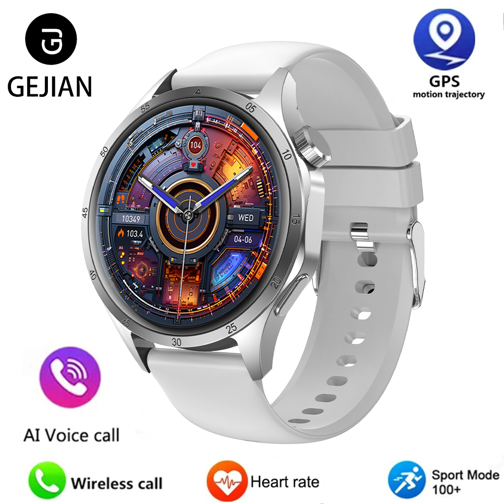 2025 New Men GPS Smart Watch 360 * 360 AMOLED Screen Bluetooth Call NFC Heart Rate Monitoring IP68 Waterproof SmartWatch for Men