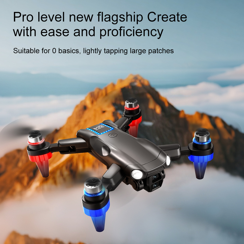 M9 Brushless Screen-Controlled Light Flow Obstacle-Avoidance Aerial Photography Drone, ESC Dual Cameras, 360-Degree Flips, WiFi