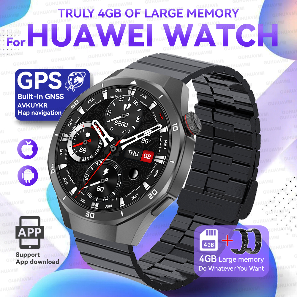 2025New For HUAWEI Upgraded Ultra Big 4GB Memory Smart Watch Men GPS Map MP3/MP4 Player Bluetooth Call Sports Fashion Smartwatch