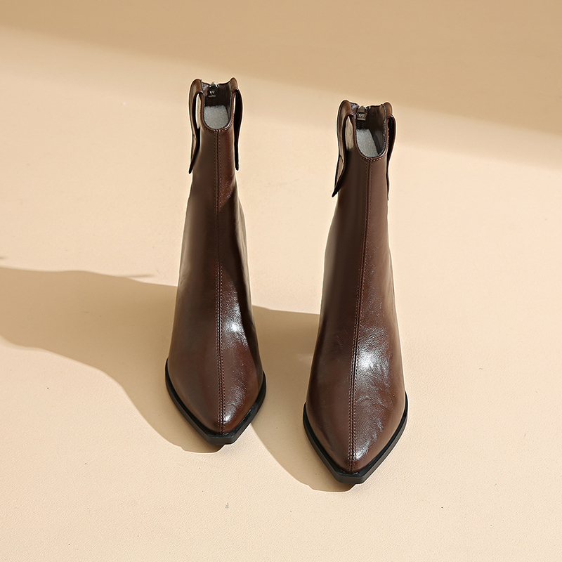 Shoes Spring Autumn Winter 2025 New Women's Boots High Heels Pointed Boots Short Boots