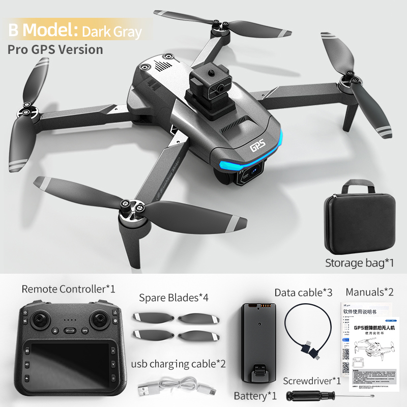 X28 PRO GPS Drone Professional 360°Obstacle Avoidance Brushless 8K HD Dual Camera With Screen 5G WIFI FPV Dron Toy RC Quadcopter