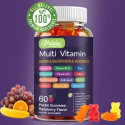 Multivitamin Gummies - Enhances Energy Levels, Immune Support, Antioxidant - with Vitamins and Minerals