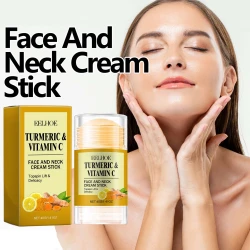 Turmeric Face & Neck Cream Stick Lift & Tighten Skin Lighten Neck Lines Smoothing Brightening Moisturizing Beauty Neck Care Crea