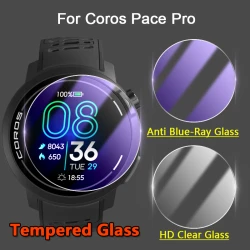 5Pcs Screen Protector For Coros Pace Pro SmartWatch 2.5D 9H Ultra Slim Clear / Anti Blue-Ray Tempered Glass Protective Film