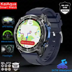 NEW 2025 GPS Smart Watch with Offline Maps 4GB Memory Video Player Military Sports Smartwatch Men 30m Swimming Waterproof AMOLED