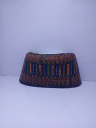 Original Handwoven Hausa Fulani Zawa Cap – Bangol Kindei Bama Style | Men’s Knitted Maiduguri Cap Sizeof 11 