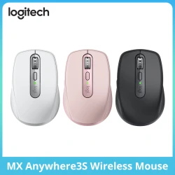 Logitech MXAnywhere3S Wireless Bluetooth Silent Ergonomic Portable Office Tablet Rechargeable Gaming Laptop Mouse