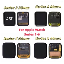 AMOLED For iWatch Series1 2 3 4 5 6 LCD Display Digitizer Touch Assembly Screen Replacement For Apple Watch 38/42/40/44/41/45mm