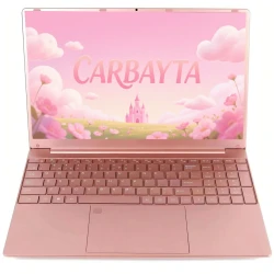CARBAYTA 11th Gen Laptop  Intel Celeron N5095 Windows 11 Pro Up to 32GB RAM  128GB-2TB SSD 2.4G/5G WiFi + BT  Cute Pink Keyboard