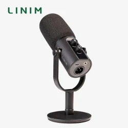 Linim PD11 Dynamic USB/XLR Microphone with Gain Knob/Touch-mute/Headphone Jack,Recording Mic for PC Sound Card Streaming