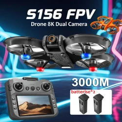 S156 Drone Professional 4K HD Dual ESC Camera FPV WiFi RC Dron Brushless Motor with Optical Flow Positioning Quadcopter Drone