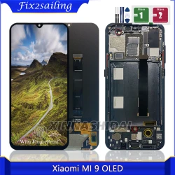 6.39'' OLED Replacement For Xiaomi Mi 9 LCD Touch Screen Digitizer Assembly For Xiaomi Mi9 Display Repair parts