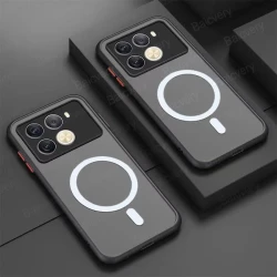 Phone Case For infinix Note 40 Pro Plus 5G Note4G X6851 X6852 X6853 Magnetic Transparent Matte TPU Wireless Charging Cover