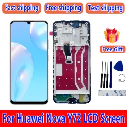 For Huawei nova Y72 LCD Screen Assembly,  nova Y72 LCD Display, MGA-LX3 Touchscreen, LCD Screen with Frame inner screen