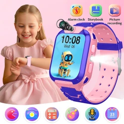 For Android Kids Smart Watch SOS GPS Location Video Call Sim Card For Children SmartWatch Camera Waterproof Watch For Boys Girls
