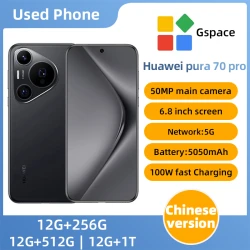 Huawei Pura 70 Pro 4G 50MP camera 5050mAh 6.8inch OLED 120Hz 2844x1260px Second generation Kunlun Glass Used Phone