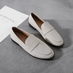 Spring Autumn ladies New Small Leather Shoes Vintage versatile loafers British style fashion anti slip shoes Casual women's flat