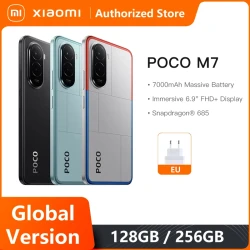 Global Version POCO M7 SmartphoneSnapdragon® 685 NFC 7000mAh Battery 6.9-inch FHD+ Display 50MP AI Dual Camera Xiaomi HyperOS 2