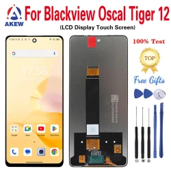 AKEW Original For Blackview Oscal Tiger 12 LCD Display 100% Test OSCAL Tiger12 Touch Screen Digitizer Assembly Replacement Parts