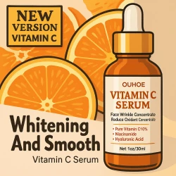 Vitamin C Wrinkle Remover Face Serum Lifting Firming Fade Fine Lines Anti-aging Essence Whitening Brighten Nourish Skin Care