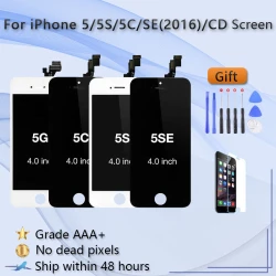 100%Tested LCD Screen For iPhone 5 5S 5C 5SE SE 2016 Display Touch Screen Digitizer Assembly Replacement Front Glass +Open Tool