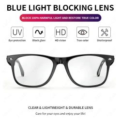 2025 New Smart Glasses Men 163 Online Language Al Intelligent Translation Anti-blue Lenses Wireless Call Voice Assistant Glasses