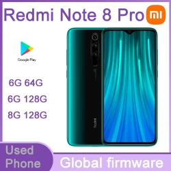 Xiaomi Redmi Note8 Pro Cellphone Full Netcom Android Global Version Celular 4500mAh Battery 6G 64G/128G Used Phone
