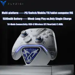 Flydigi apex 5 controller gamepad wireless gamepad for pc /Switch/Phone/TV/tablet computer,charging dock with Cool RGB screen