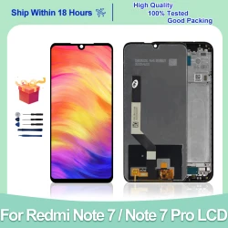 6.3" For Xiaomi Redmi Note 7 LCD M1901F7G Display Replacement Parts Touch Screen Digitizer For Redmi Note 7 Pro LCD M1901F7S