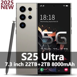 New Smartphone S25 Ultra Global version Mobile Phone16G+1T 7.3'' HD+ Android 14 8000mAh 4G/5G Networks Snapdragon 8 gen3 108MP