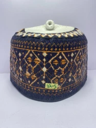 Red Zulum Cap - Traditional Fulani Headwear