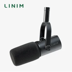 LINIM PD11 Dynamic USB/XLR Microphone with Gain Knob/Touch-mute/Headphone Jack,Recording Mic for PC Sound Card Streaming