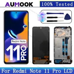 New OLED Display For Xiaomi Redmi Note 11 Pro LCD Screen Digitizer For Redmi Note 11 Pro 5G LCD Display 2201116SG 2201116TG