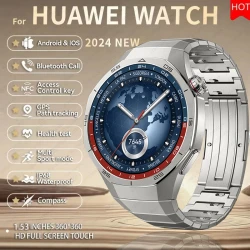 For Huawei Watch GT5 Pro Smart Watch For Men GPS Motion Trajectory NFC Screen Bluetooth Call Outdoor Sports Smartwatch For Men's