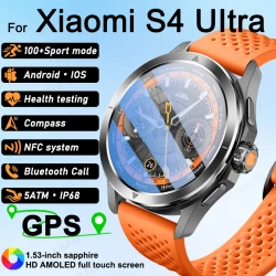 2025 New S4 Ultra For Xiaomi Smart Watch GPS Bluetooth Call Blood pressure Health watch Heart Rate Waterproof Sport Smart watch