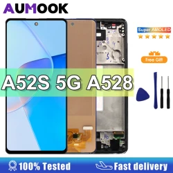 6.5" Super AMOLED For Samsung A52s 5G LCD Display Touch Screen Digitizer Assembly For SAMSUNG A528B A528B/DS A528N Screen
