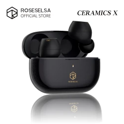 ROSESELSA CERAMICS X True Wireless Stereo Earbuds, ANC Headphones 4 HD Mics, IP54, Anti-Wind Earphones, LDAC, 40H Game Mode
