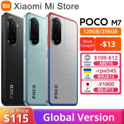 Global Version POCO M7 Smartphone Snapdragon 685 7000mAh battery Immersive 6.9" 144Hz FHD+ Display NFC 33W Charging