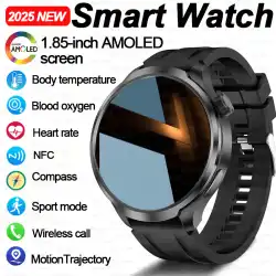 NEW GPS Outdoor fitness NFC Smart Watch Men 1.85 Inch AMOLED Screen  Bluetooth Call IP67 Waterproof Man Smart Watches Man 2025