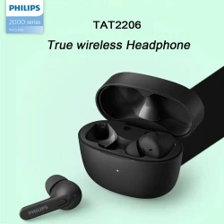 PHILIPS TAT2206 TWS Wireless Bluetooth Earphones Waterproof IPX4 SBC Sports Headset 500mAh Low Latency Gaming Headphone with Mic