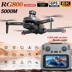 RG800 MAX Drone 8K Professional HD Camera with Large Screen 5G WIFI FPV Dron Brushless Obstacle Avoidance Folding RC Quadcopter