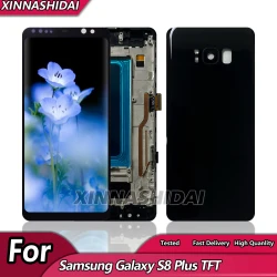 6.1" TFT LCD With Frame For SAMSUNG S8 Plus S8+ G955 SM-G955F LCD Display Touch Screen Digitizer Assembly Replacement