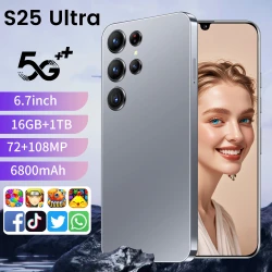 S25 Ultra Smart Mobile Phones Original Smartphone 5G Dual SIM Android 13 Snapdragon 8 Gen 2 Cell Phone Global Version Cellphones