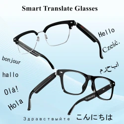 Smart Glasses Translate Language Bluetooth Call AI Voice Assistant Map Navigation Listen Songs Anti Blue Light Smart Eyeglasses