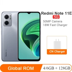 Global ROM Xiaomi Redmi Note 11E 4GB 6GB/8GB 128GB 5000mAh 18W Charge Dimensity 700 50MP Camera 90Hz Display 5G Smartphone
