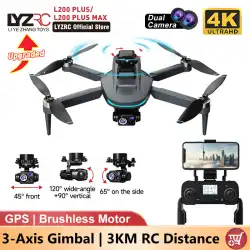 LYZRC L200 Plus Max 4K 3 Axis Camera Gimbal Drone GPS Positioning Brushless Motor 249g Light Weight Drone 360 Avoidance Obstacle