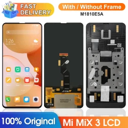 Super AMOLED Mix 3 Screen for Xiaomi Mi Mix 3 M1810E5A Lcd Display Digital Touch Screen with Frame Assembly for Mix3 Replacement