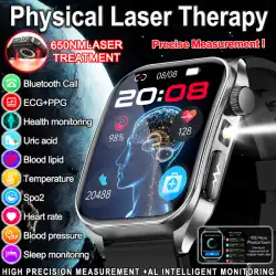 2025 New AI-GPT  Diagosis ECG Health Smart Watch Men Blood Pressure Lipid Uric Acid  Intelligent Q&A Health smart bracelet  Men