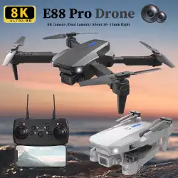KBDFA 2025 E88 Professional Wide Angle RC Dron HD 4K Camera Mode Foldable Helicopter Aircraft Quadcopter Drone Kid Gift Toys