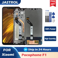 6.18" For Xiaomi Poco F1 LCD Touch Screen Digitizer Assembly For Xiaomi Mi Pocophone F1 Display Replacement Parts With Frame